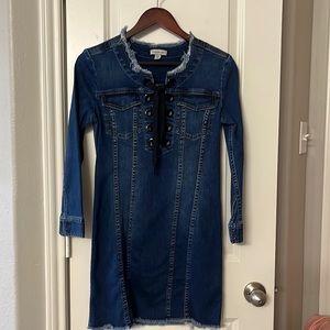 Denim mini dress
